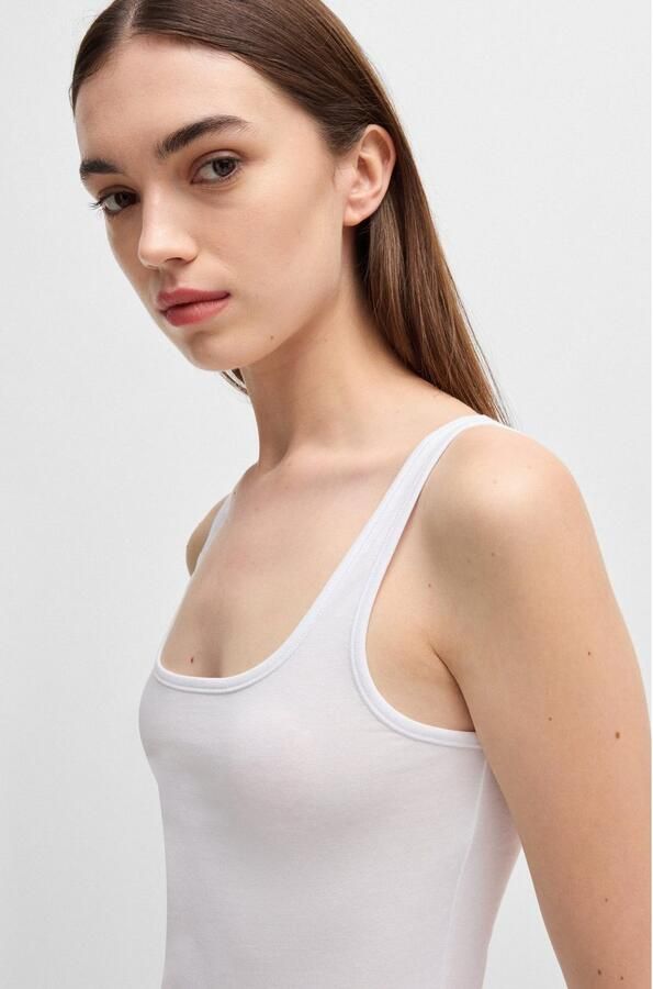 HUGO underwear Tanktop TWIN VEST met verticale logoprint (Set van 2) - Foto 2