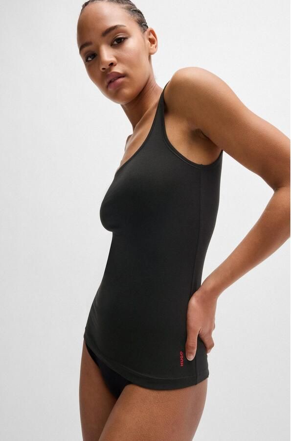 HUGO underwear Tanktop TWIN VEST met verticale logoprint (Set van 2) - Foto 3