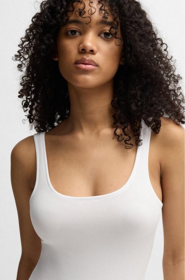 HUGO underwear Tanktop TWIN VEST met verticale logoprint (Set van 2) - Foto 4