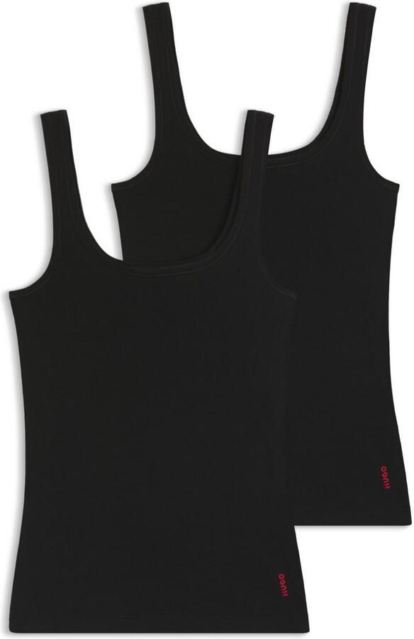 HUGO underwear Tanktop TWIN VEST met verticale logoprint (Set van 2) - Foto 9