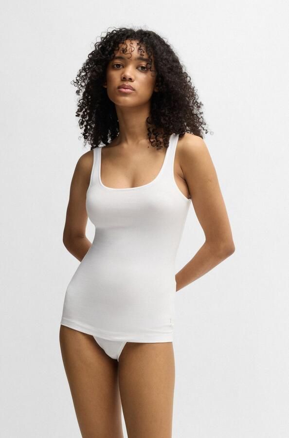 HUGO underwear Tanktop TWIN VEST met verticale logoprint (Set van 2) - Foto 9