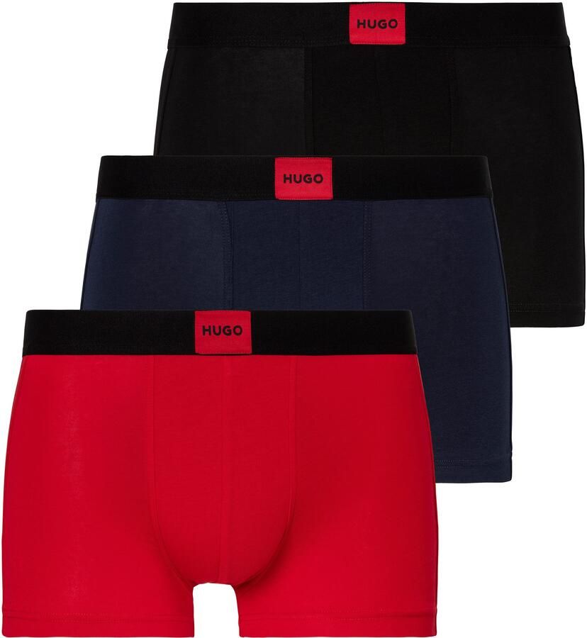 HUGO Boxershort met labelpatch in een set van 3 stuks model 'GALAXY' - Foto 6