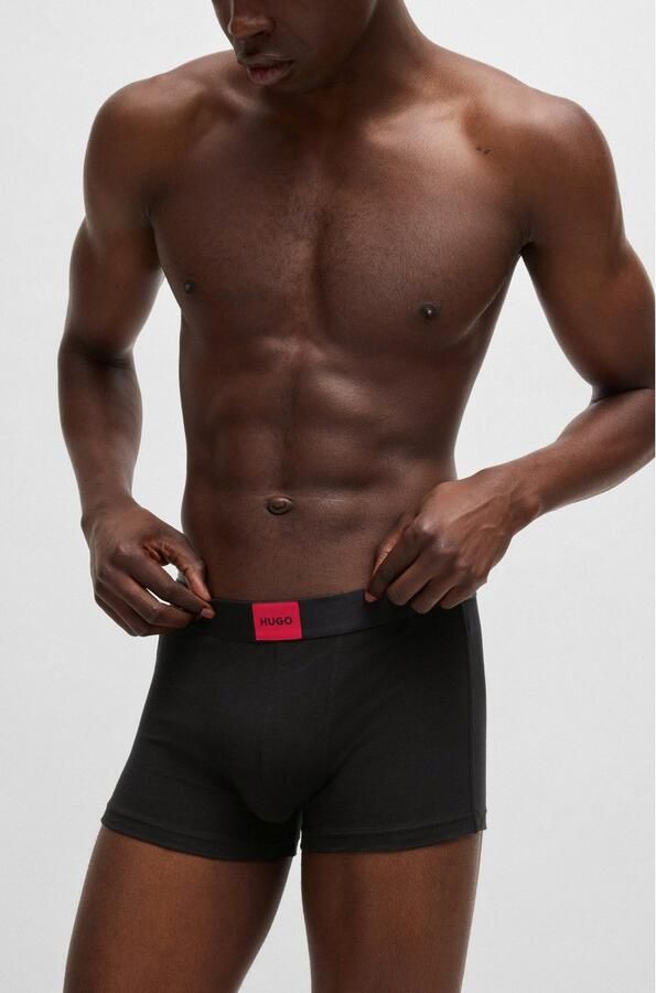 HUGO Boxershort van katoenmix in een set van 3 stuks model 'GALAXY