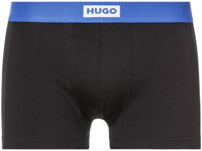 HUGO underwear Trunk met contrastkleurige band (set 3 stuks)