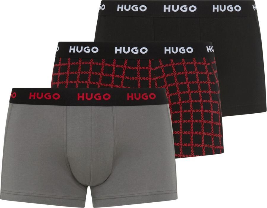 HUGO Slim fit boxershort van katoenmix in een set van 3 stuks - Foto 6