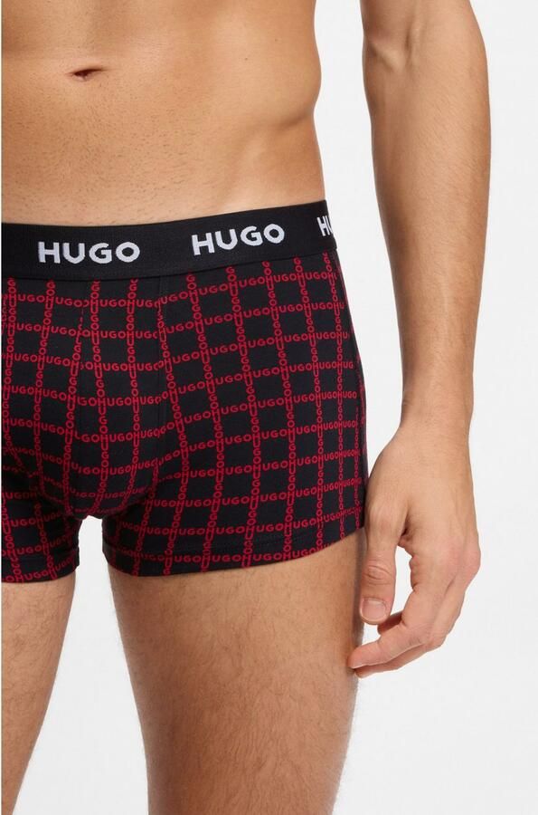 HUGO Slim fit boxershort van katoenmix in een set van 3 stuks - Foto 3