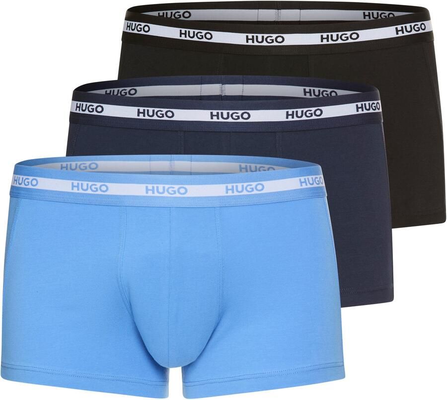 HUGO underwear Trunk Triplet met een logo-opschrift (set 3 stuks In driepack)