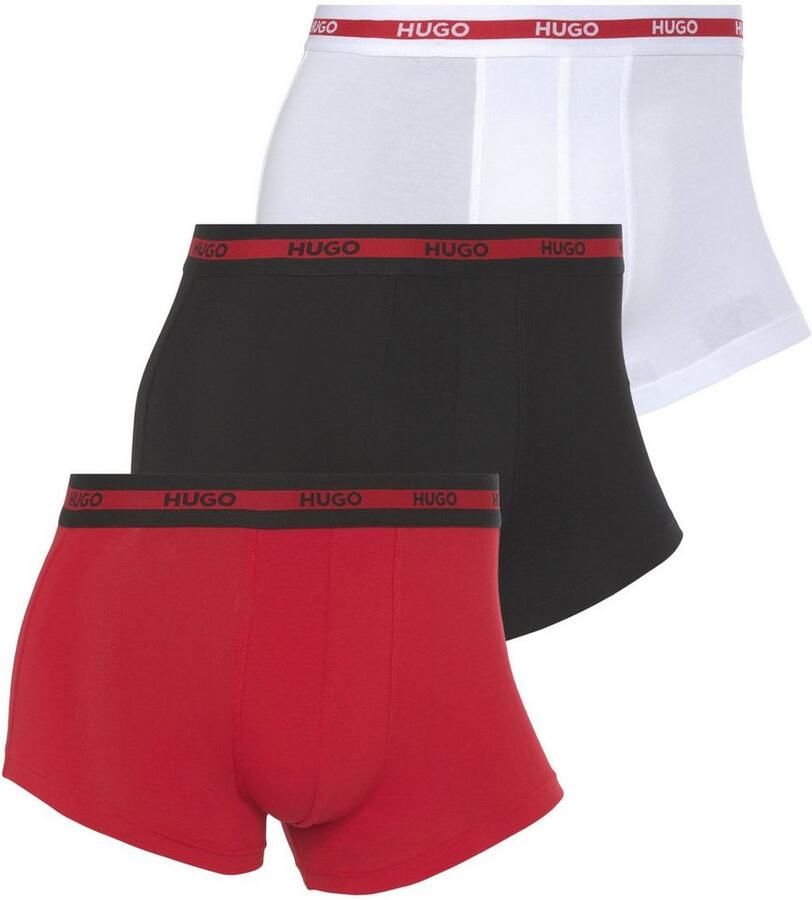 HUGO underwear Trunk Triplet met een logo-opschrift (set 3 stuks In driepack) - Foto 3