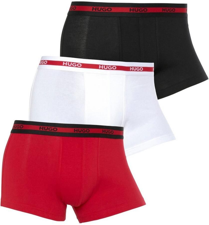 HUGO underwear Trunk Triplet met een logo-opschrift (set 3 stuks In driepack) - Foto 2