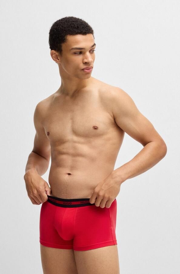 HUGO underwear Trunk Triplet met een logo-opschrift (set 3 stuks In driepack) - Foto 10