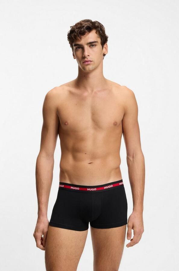 HUGO underwear Trunk Triplet met een logo-opschrift (set 3 stuks In driepack) - Foto 4