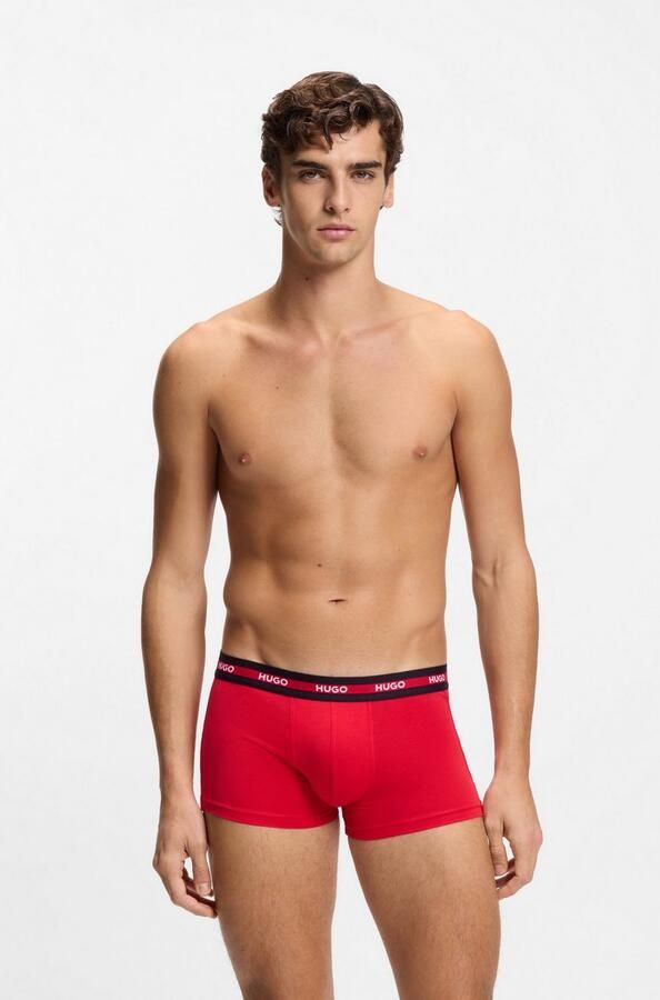 HUGO underwear Trunk Triplet met een logo-opschrift (set 3 stuks In driepack) - Foto 5