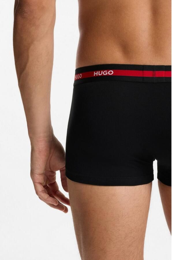 HUGO underwear Trunk Triplet met een logo-opschrift (set 3 stuks In driepack) - Foto 3