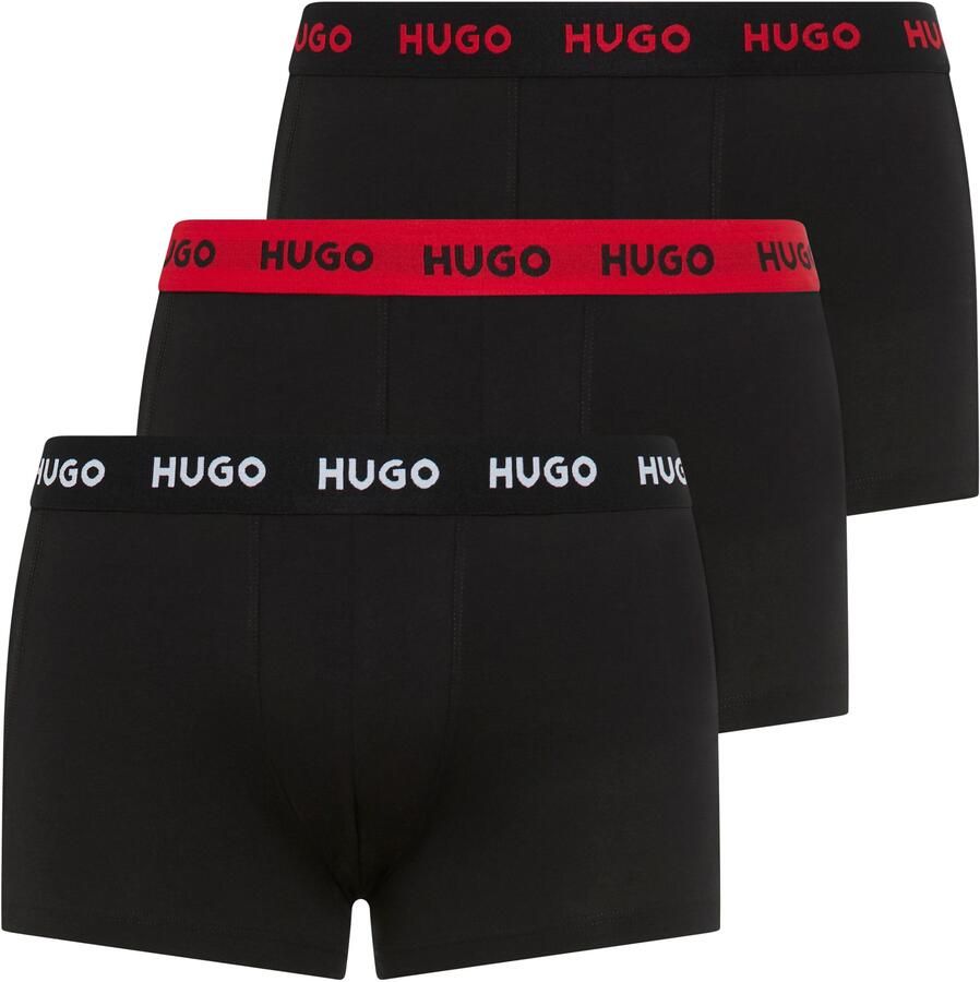 HUGO underwear Trunk TRIPLET PACK met logo-opschrift op de band (set 3 stuks) - Foto 2