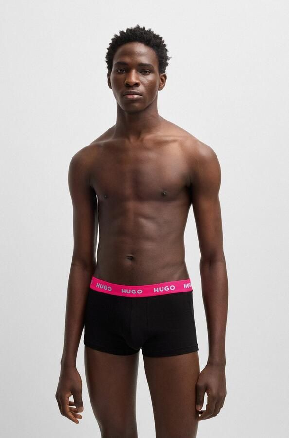 HUGO underwear Trunk TRIPLET PACK met logo-opschrift op de band (set 3 stuks) - Foto 2