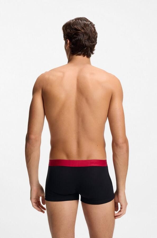 HUGO underwear Trunk TRIPLET PACK met logo-opschrift op de band (set 3 stuks) - Foto 6