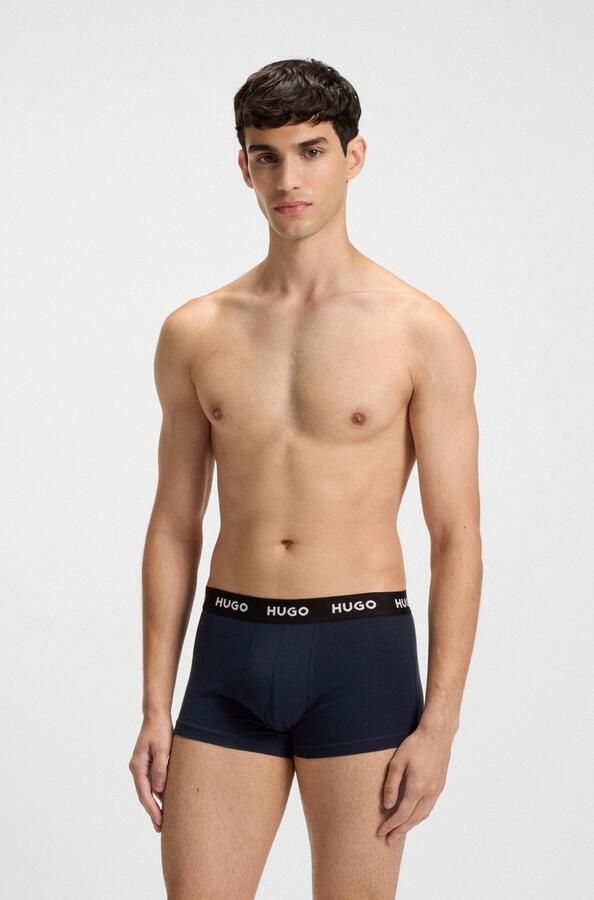 HUGO Boxershort met labeldetails in een set van 3 stuks - Foto 5