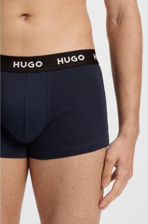HUGO Boxershort met labeldetails in een set van 3 stuks - Foto 4