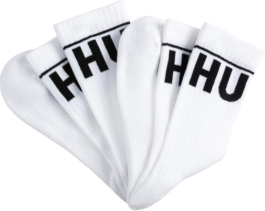 HUGO underwear Vrijetijdssokken 2P QS RIB ICONIC CC met contrasterende hugo opschrift (set 2 paar 2 stuks) - Foto 2