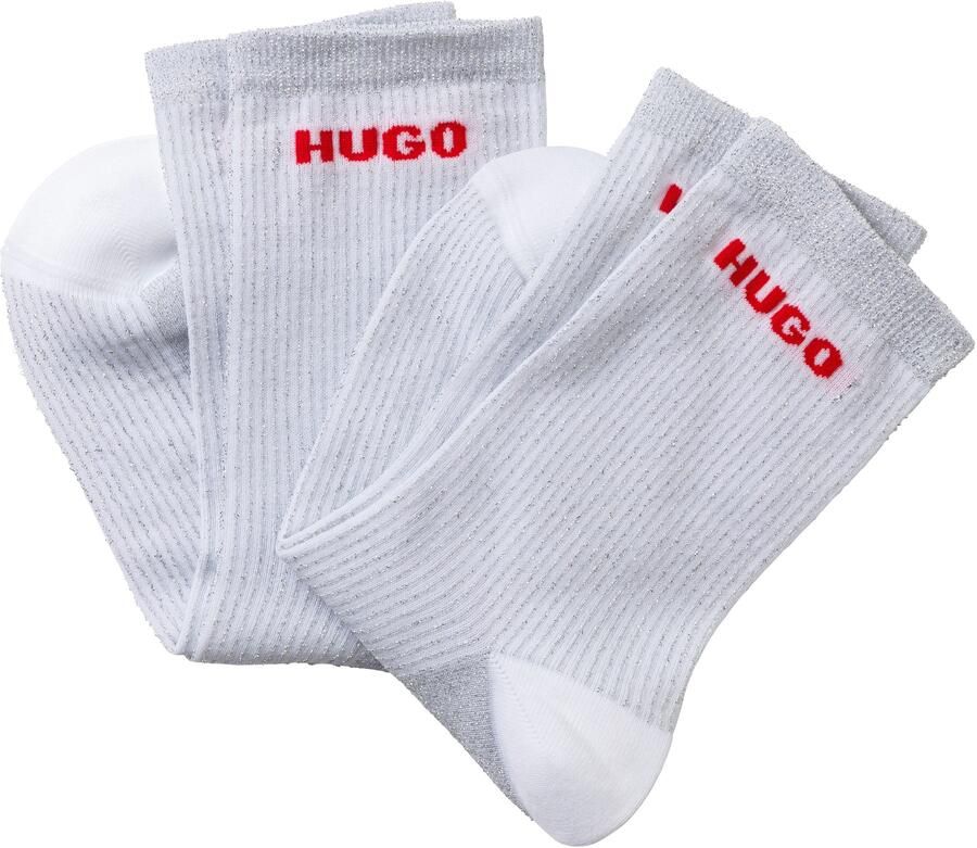 HUGO underwear Vrijetijdssokken 2P QS RIB LUREX PA W (set 2 paar) - Foto 2