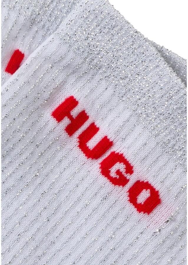HUGO underwear Vrijetijdssokken 2P QS RIB LUREX PA W (set 2 paar)