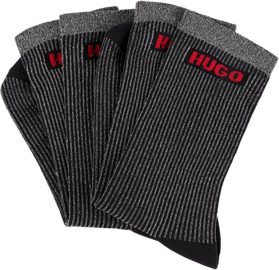 HUGO underwear Vrijetijdssokken 2P QS RIB LUREX PA W (set 2 paar) - Foto 2