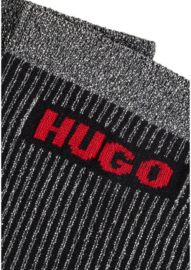 HUGO underwear Vrijetijdssokken 2P QS RIB LUREX PA W (set 2 paar)