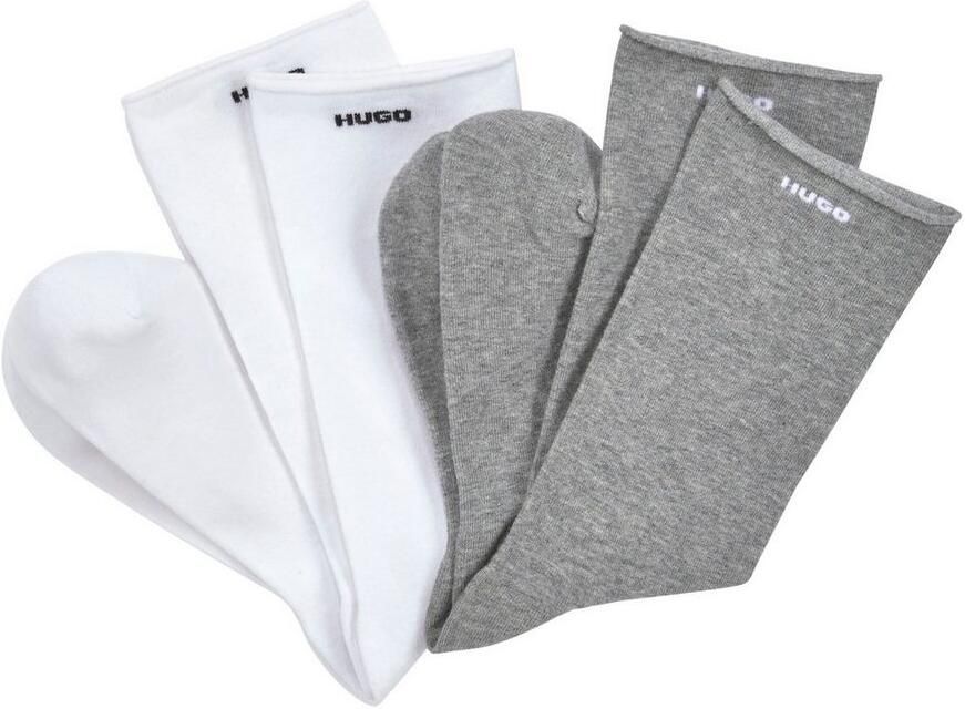 HUGO underwear Vrijetijdssokken 2P RS UNI CC W met gerolde boord (2 paar Set van 2) - Foto 4