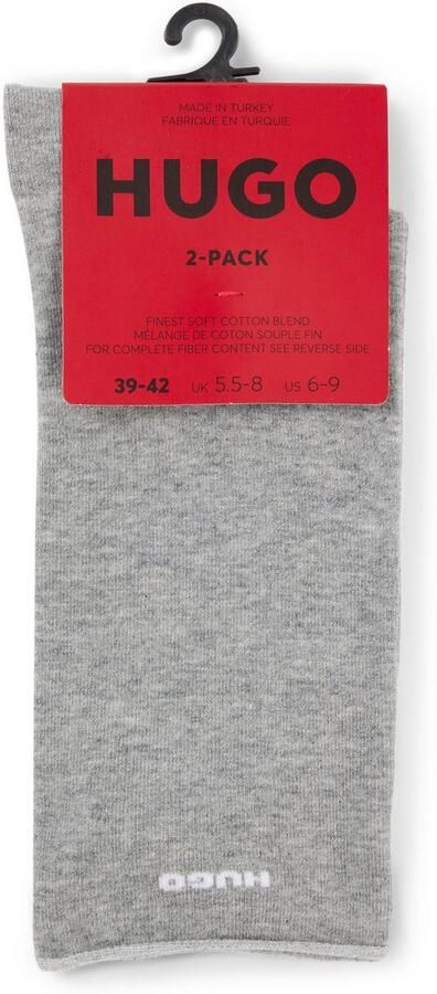 HUGO underwear Vrijetijdssokken 2P RS UNI CC W met gerolde boord (2 paar Set van 2) - Foto 6