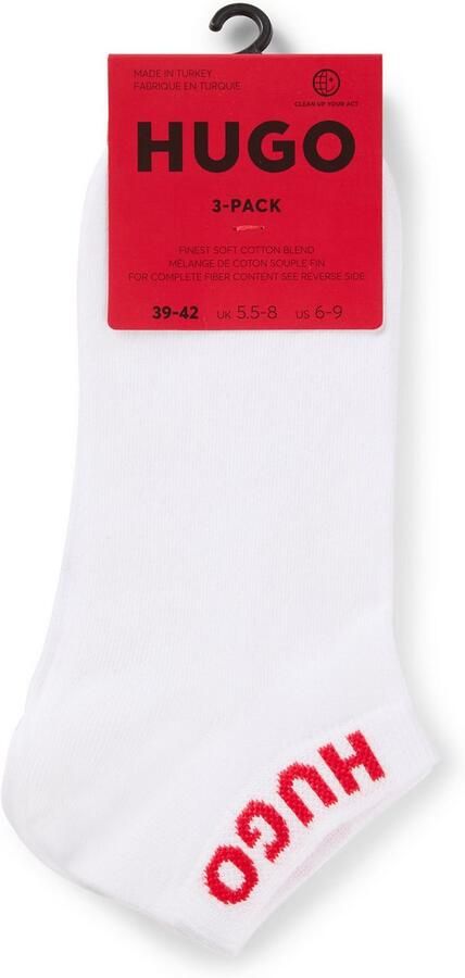 HUGO underwear Vrijetijdssokken 3P AS UNI CC met geborduurd logo (Set van 3) - Foto 4