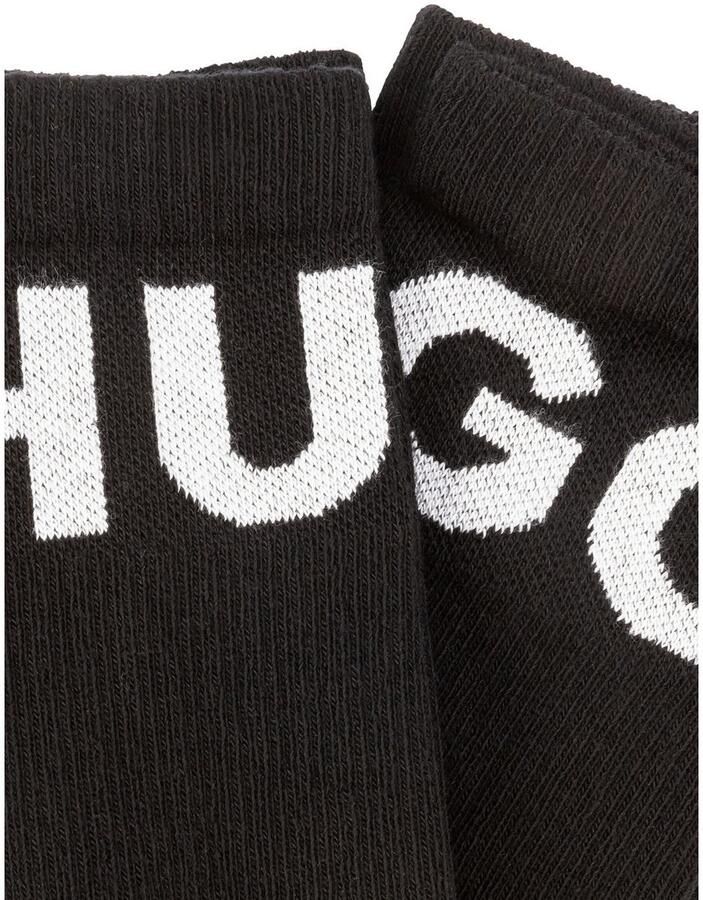 HUGO underwear Vrijetijdssokken 3P QS ICONIC CC 1 met hugo logo-borduursel in contrastkleur (3 paar Set van 3)