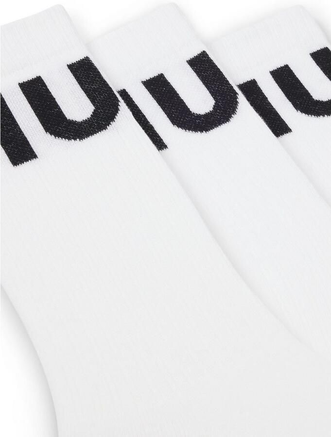HUGO underwear Vrijetijdssokken 3P QS ICONIC CC 1 met hugo logo-borduursel in contrastkleur (3 paar Set van 3) - Foto 2