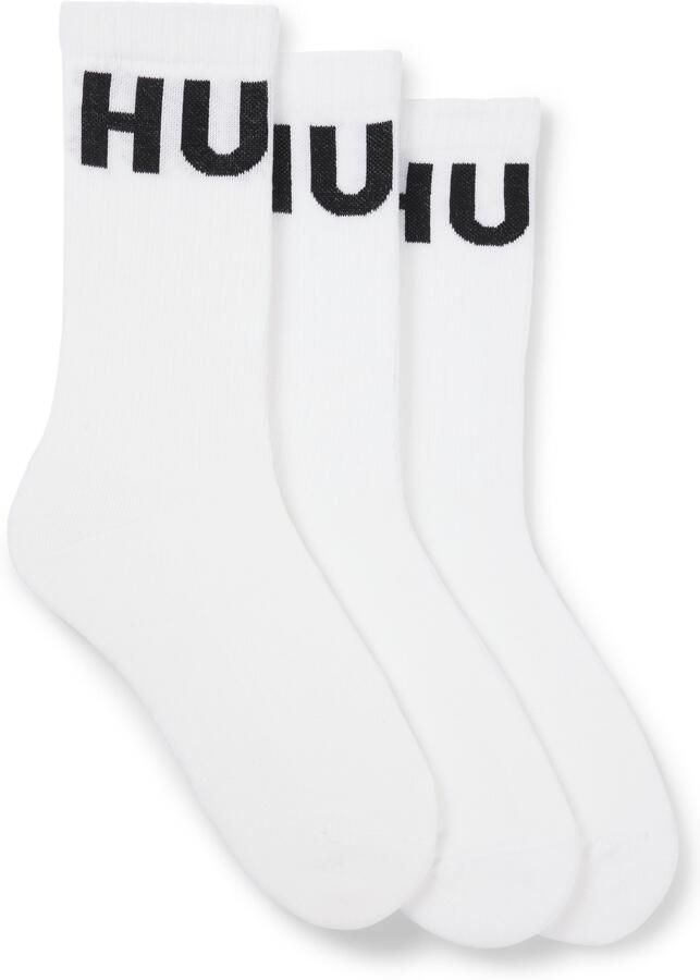 HUGO underwear Vrijetijdssokken 3P QS ICONIC CC 1 met hugo logo-borduursel in contrastkleur (3 paar Set van 3) - Foto 4
