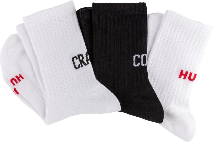 HUGO underwear Vrijetijdssokken 3P QS MESSAGES CC W met een logo-opschrift (3 paar Set van 3) - Foto 2