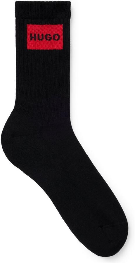 HUGO underwear Vrijetijdssokken 3P QS RIB LABEL met contrasterende hugo logo (3 paar Set van 3) - Foto 6