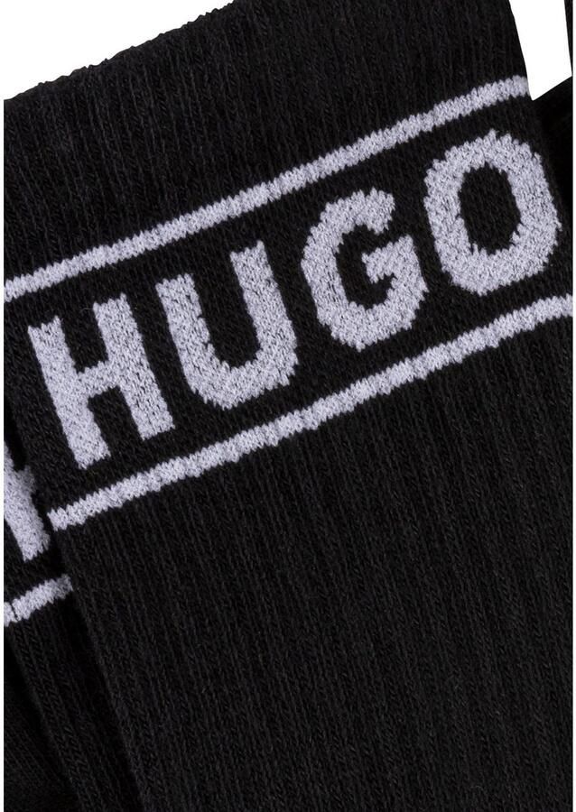 HUGO underwear Vrijetijdssokken 3P QSRIB SPORTY CC W met contrasterend logo-detail (3 paar Set van 3) - Foto 6