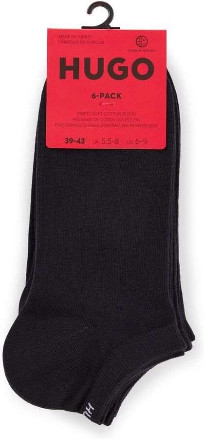 HUGO underwear Vrijetijdssokken 6P AS UNI CC 1026 met hugo logo-opdrukken (6 paar Set van 6) - Foto 4