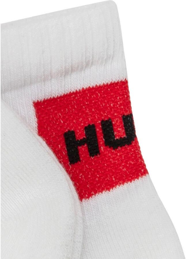 HUGO underwear Vrijetijdssokken met contrasterend hugo logo (3 paar Set van 3)