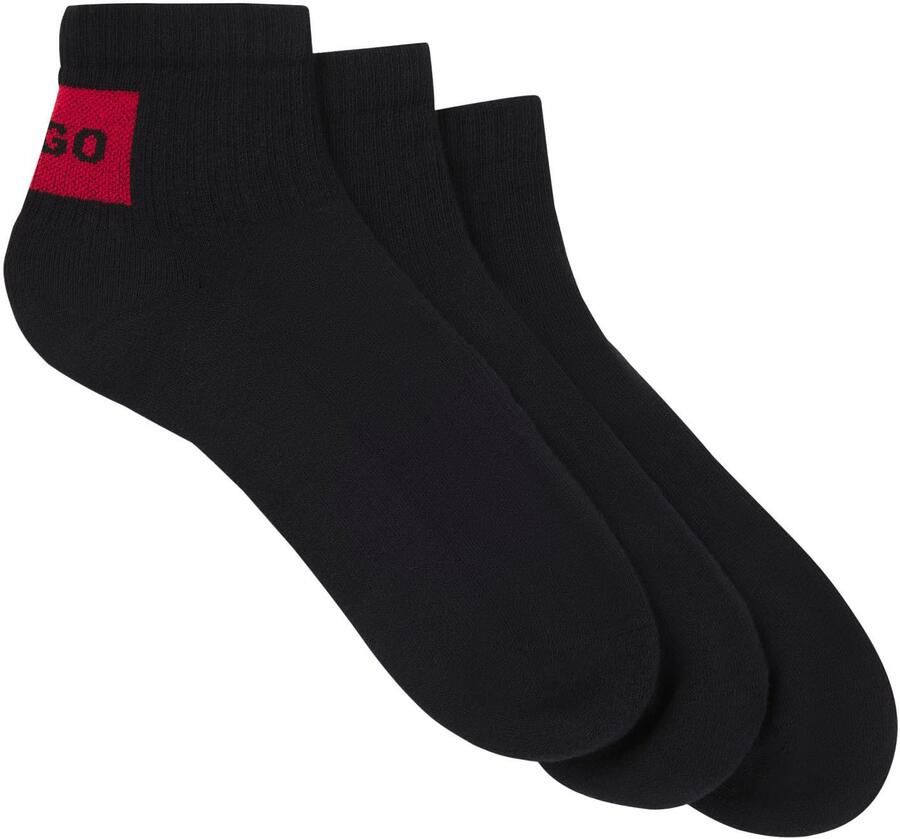 HUGO underwear Vrijetijdssokken met contrasterend hugo logo (3 paar Set van 3) - Foto 5