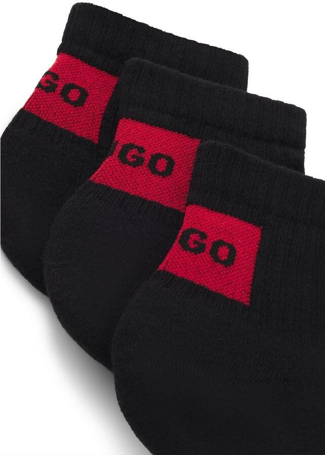 HUGO underwear Vrijetijdssokken met contrasterend hugo logo (3 paar Set van 3) - Foto 2