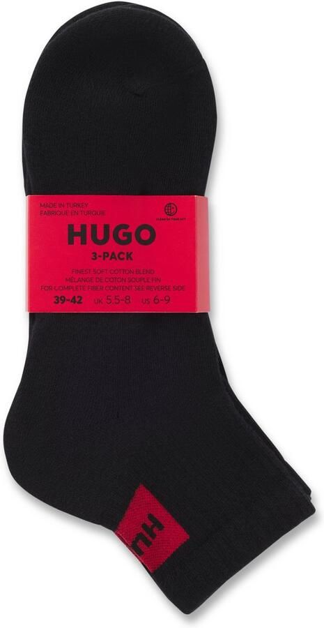 HUGO underwear Vrijetijdssokken met contrasterend hugo logo (3 paar Set van 3) - Foto 3