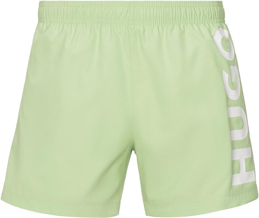 HUGO underwear Zwemshort ABAS zijwaarts met grote hugo logo-print