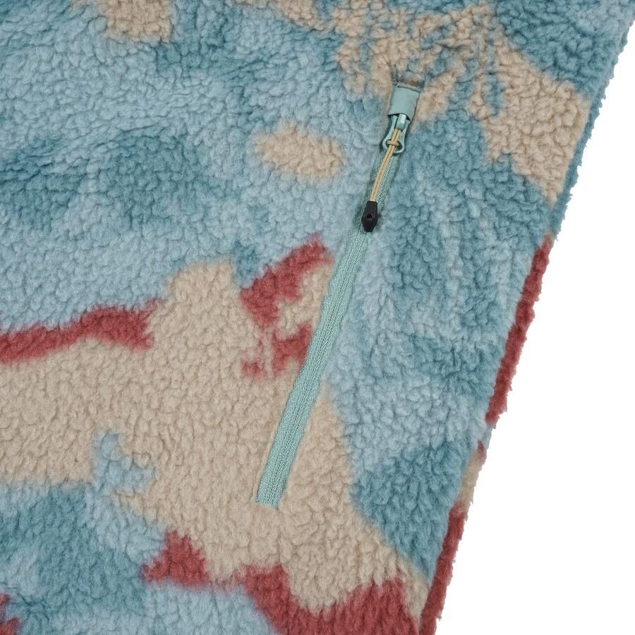 Icepeak Fleece-shirt H PRINT FLEECEJACKE MEMPHIS met contrasterende logo-patch op de bovenarm