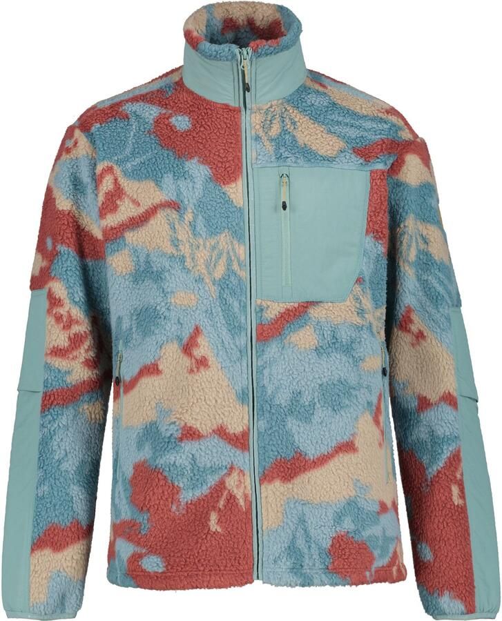 Icepeak Fleece-shirt H PRINT FLEECEJACKE MEMPHIS met contrasterende logo-patch op de bovenarm - Foto 4