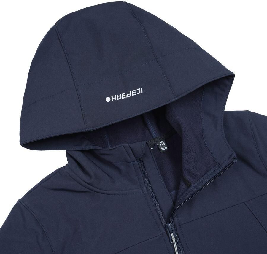 Icepeak softshell jas Konan jr donkerblauw Jongens Polyester Capuchon Meerkleurig 176 - Foto 2
