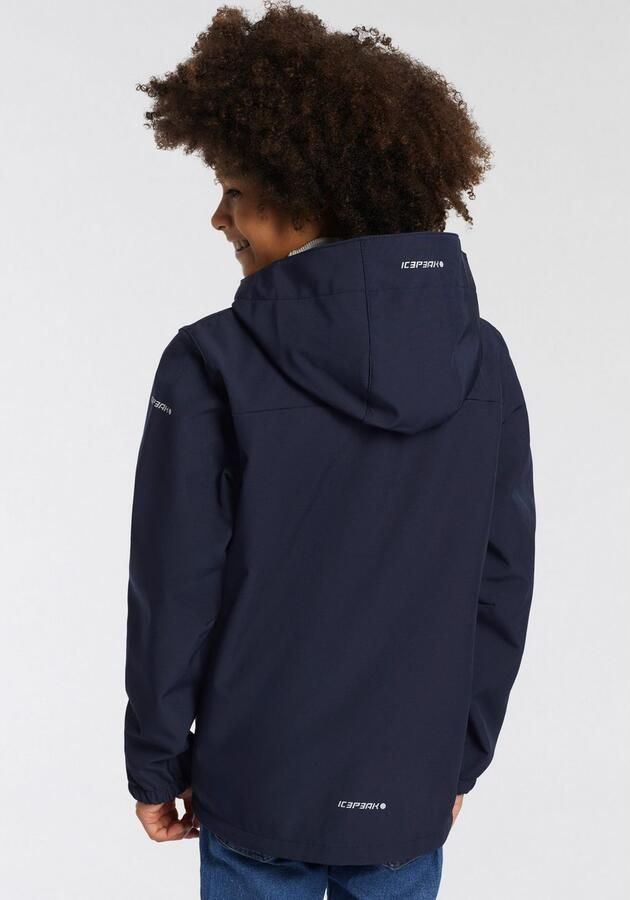Icepeak softshell jas Konan jr donkerblauw Jongens Polyester Capuchon Meerkleurig 176 - Foto 6