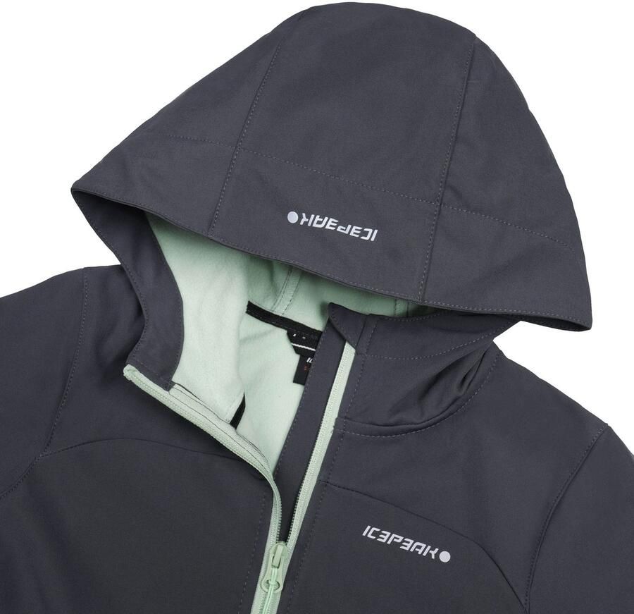 Icepeak Softshell-jack KULM JR met modieuze logo-opschriften (1 stuk) - Foto 2