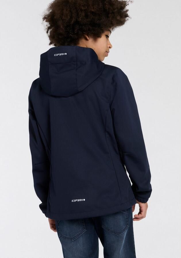 Icepeak Softshell-jack KULM JR met modieuze logo-opschriften (1 stuk) - Foto 4
