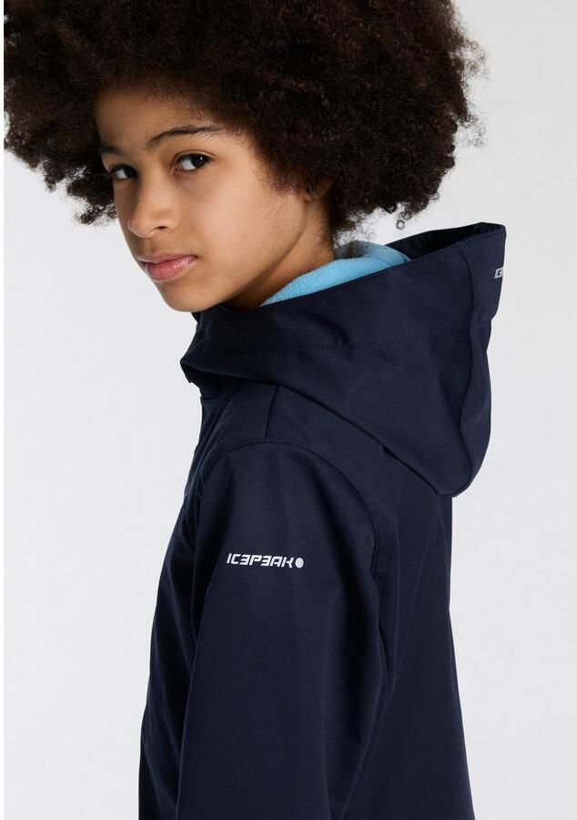 Icepeak Softshell-jack KULM JR met modieuze logo-opschriften (1 stuk) - Foto 3