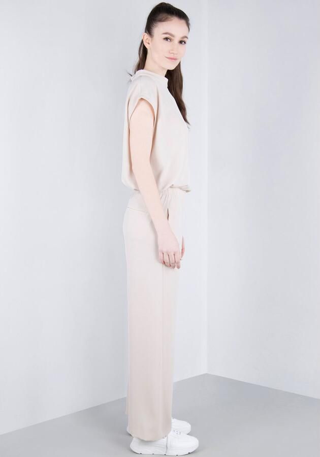 IMPERIAL Bandplooibroek Vloeiende wijde broek met elastische tailleband - Foto 5